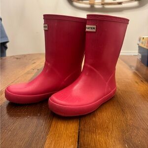 Hunter Kids Fuchsia Rain Boots